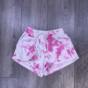 Pink Tie-Dye Women's Shorts